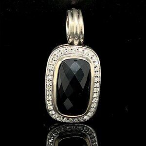 David Yurman Black Onyx Diamond Pendant